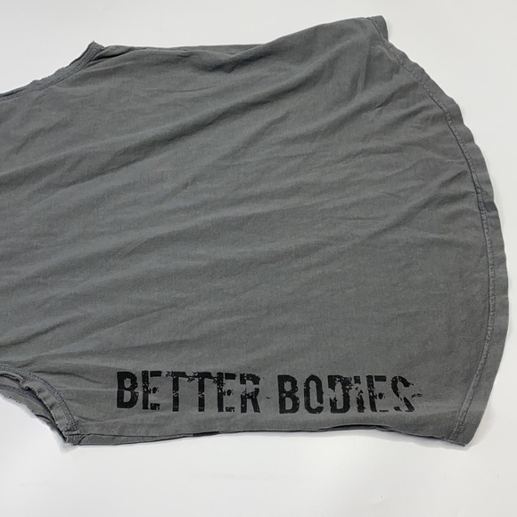 Better Bodies Gray Patriotic Flat Sleeveless Shirt Size Large - Picture 6 of 7